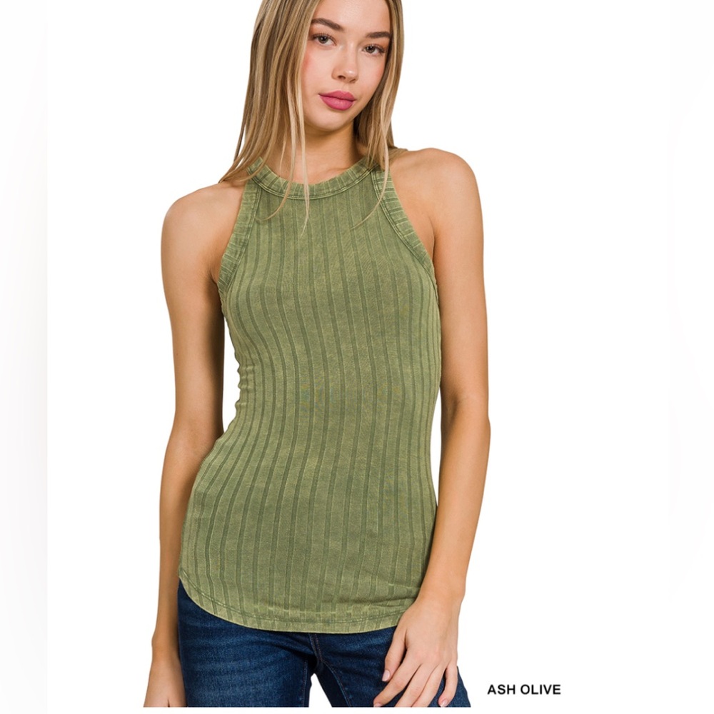 ZENANA Ribbed Sleeveless Top